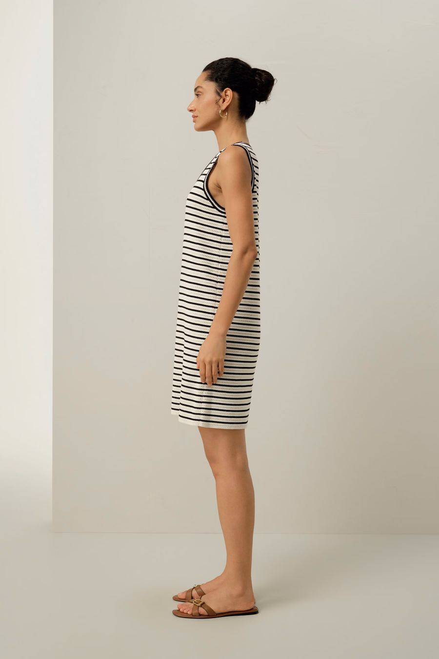 Robe pointelle rayée Toscana