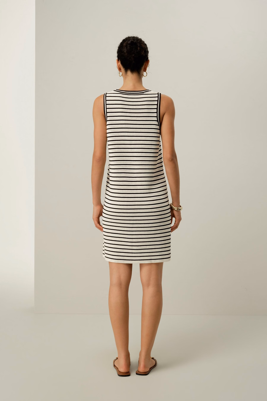 Robe pointelle rayée Toscana