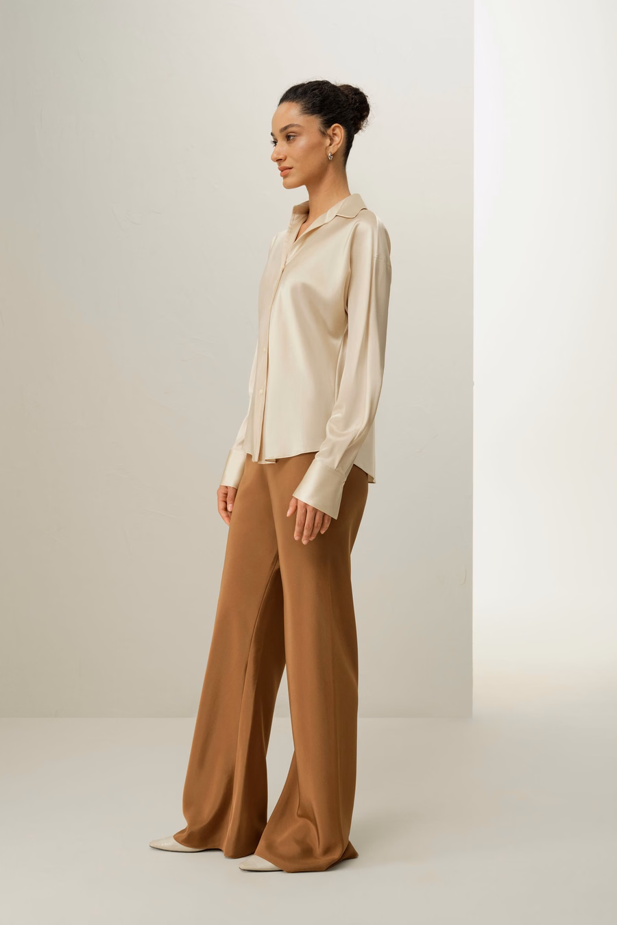 Bias Cut Silk Shirt