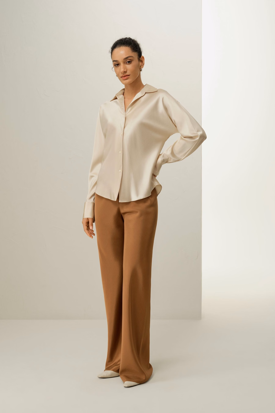 Bias Cut Silk Shirt