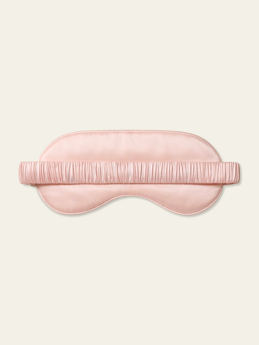 Masque de sommeil en charmeuse rayée